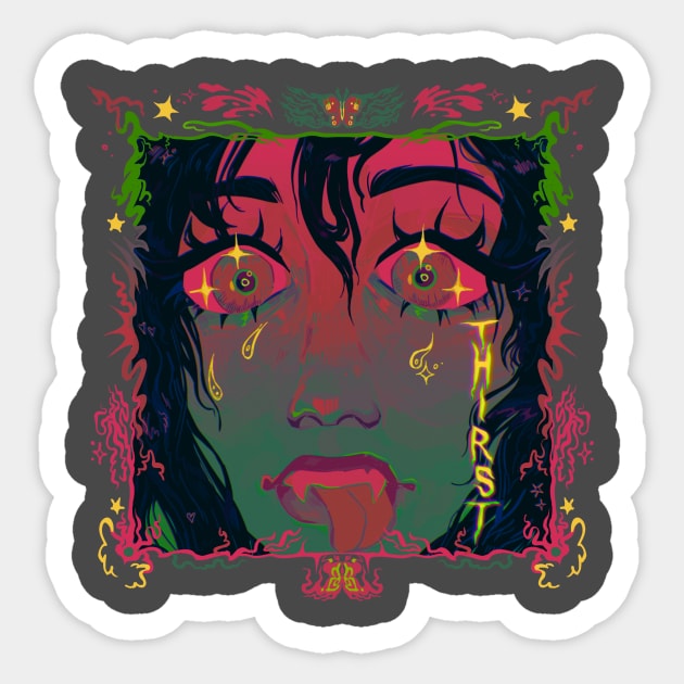 THIRST 4 Sticker by snowpiart